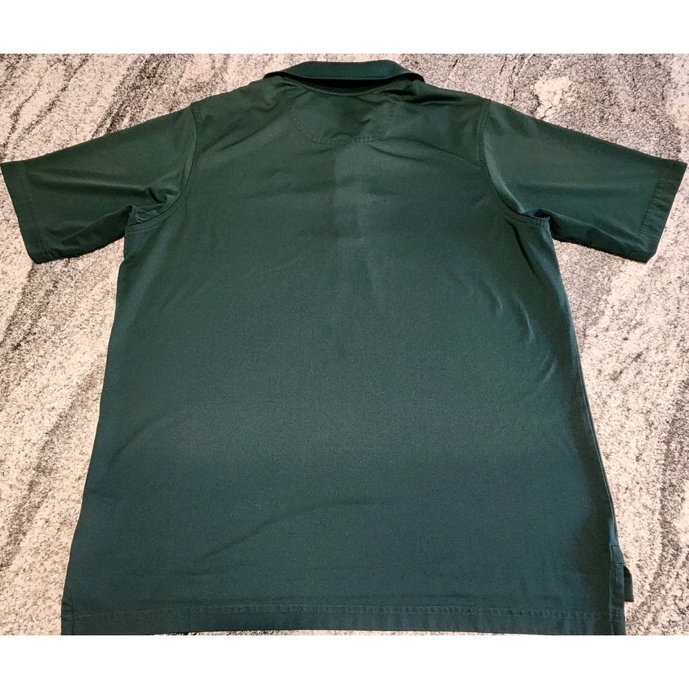 FAIRWAY GREENE POLO SHINNECOCK HILLS GOLF CLUB MENS MEDIUM GREEN EMBROIDED LOGO - Picture 5 of 8